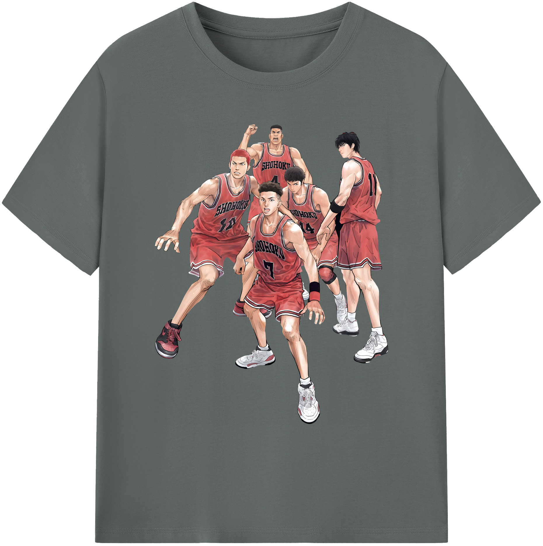 （画像用） SLAM DUNK／スラムダンク 綿100％ メンズ半袖Tシャツ｜肌触りやわらか＆通気性